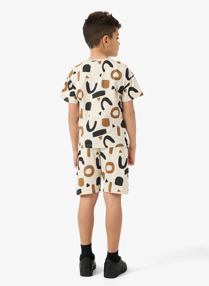 Pinata Printed Top_short set